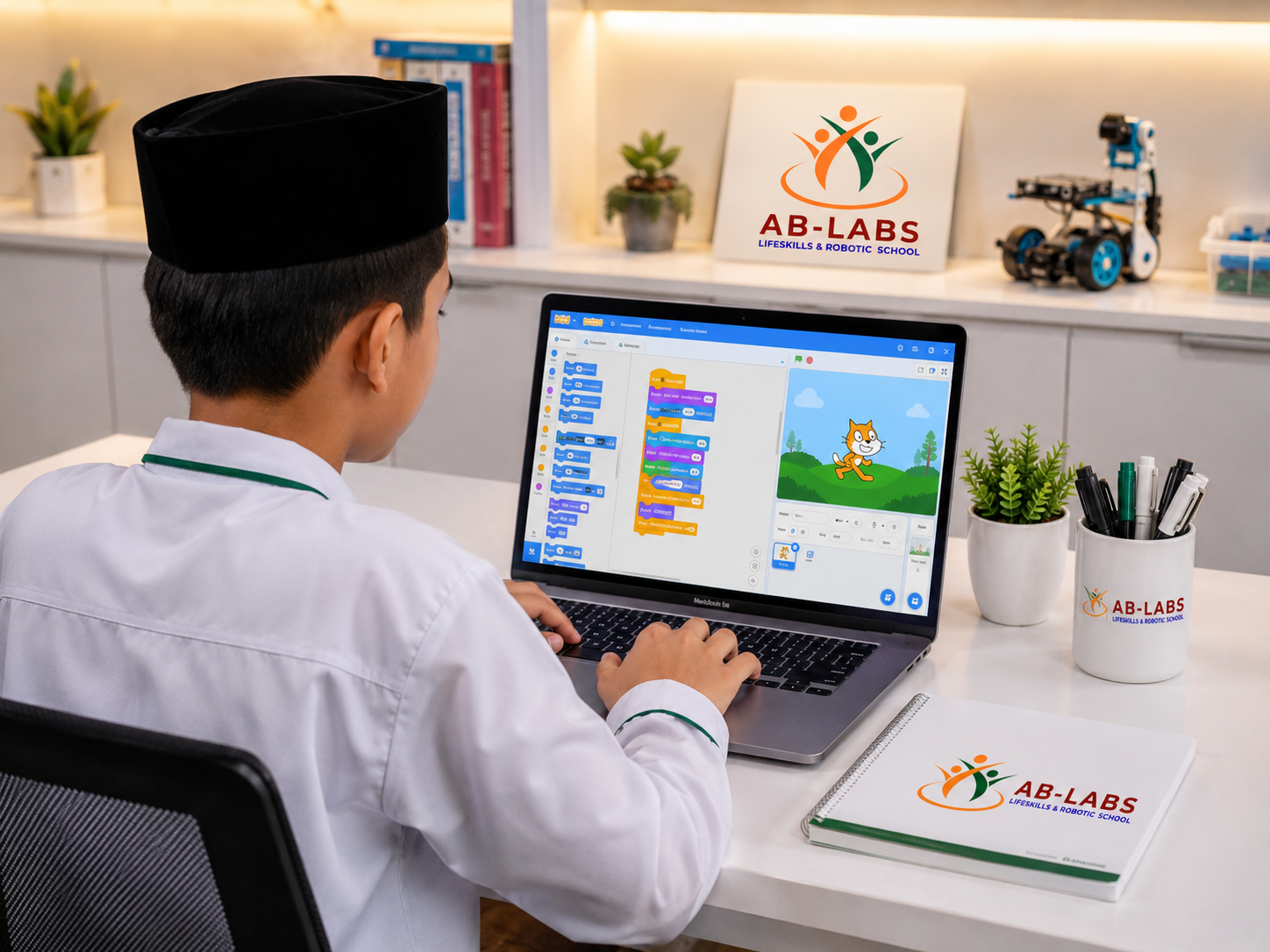 Kegiatan santri AB LABS: Coding